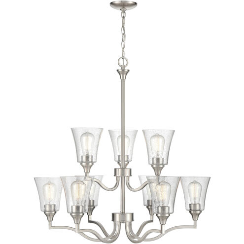 Caily 9 Light 31.5 inch Brushed Nickel Chandelier Ceiling Light
